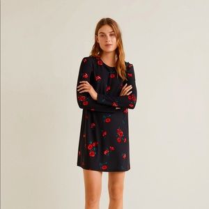 Mango Vera buttoned dress floral